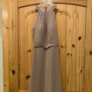 JJ house bridesmaid dress Taupe